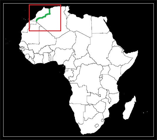granica algiersko-marokańska grafika