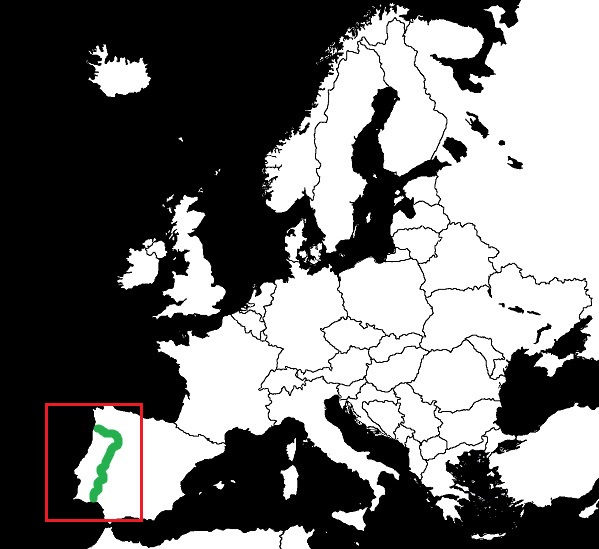 granica hiszpańsko-portugalska grafika