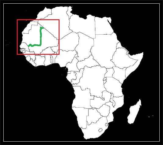 granica malijsko-mauretańska grafika