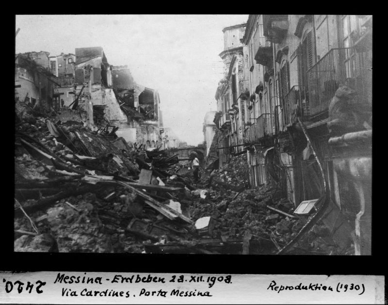 Messina earthquake grafika
