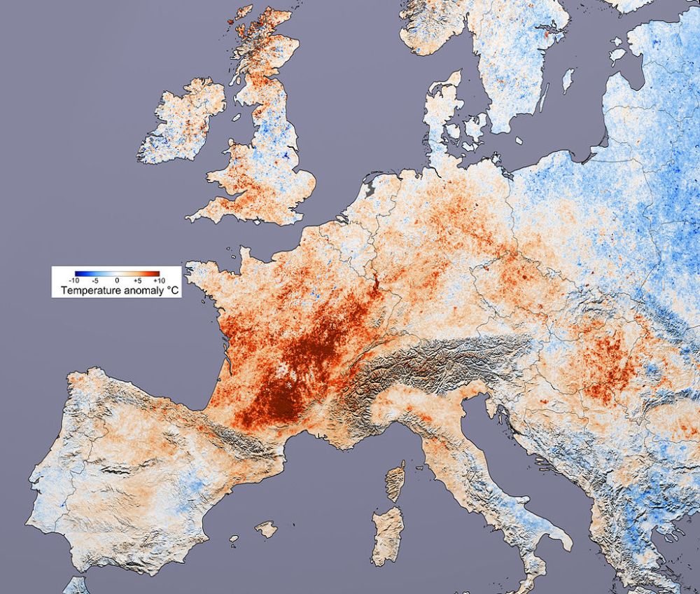 European heat wave grafika